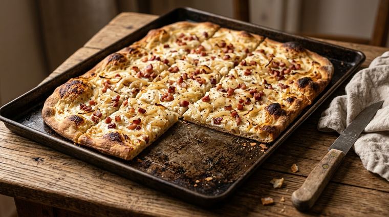Zwiebelkuchen vom Blech